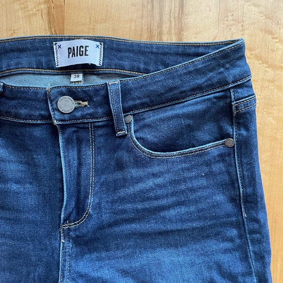 PAIGE Verdugo Ankle mid was distressed cuff denim jean - Picture 6 of 6